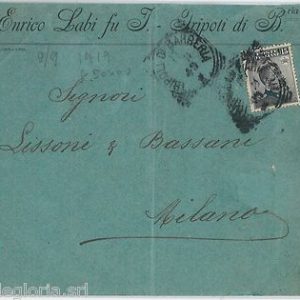 64149 - REGNO - STORIA POSTALE : fbllo ITALIANO su  BUSTA da TRIPOLI  1919