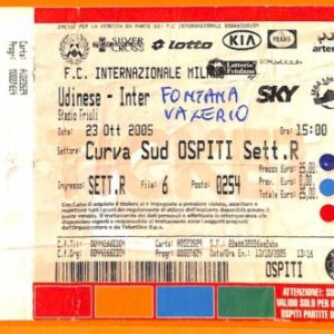 C2083- Vecchio BIGLIETTO PARTITA CALCIO- 2005 UDINESE VS INTER
