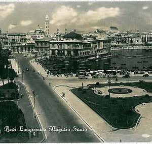 34296  CARTOLINA d'Epoca BARI Città  - LUNGOMARE NAZARIO SAURO 1954