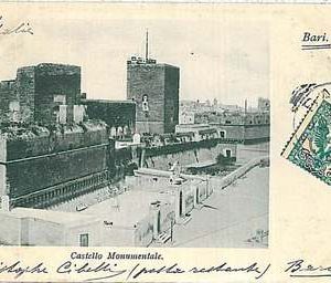 34312   CARTOLINA d'Epoca BARI Città  - CASTELLO MONUMENTALE 1903