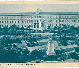 34314   CARTOLINA d'Epoca BARI Città  - UNIVERSITA 1944