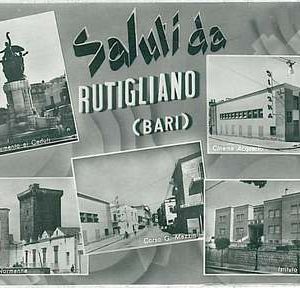 34361  CARTOLINA d'Epoca BARI  - Rutigliano 1964