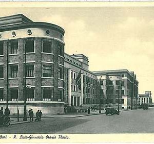 34300   CARTOLINA d'Epoca BARI Città  - Liceo Ginnasio Orazio Flacco 1937