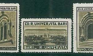 34335  CHIUDILETTERE  d'Epoca:  set 3 chiudilettere UNIVERSITA : ALTAMURA  RUVO