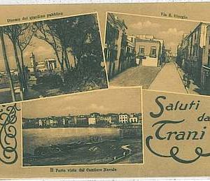 34376  CARTOLINA d'Epoca BARI  - Trani