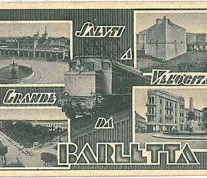 34379  CARTOLINA d'Epoca BARI  - BARLETTA  1940 - TRENO!!