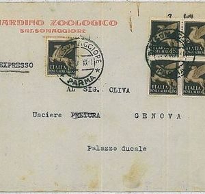 ITALIA LUOGOTENENZA:  storia postale - Fbbli REGNO usati in periodo LUOGOTENENZA