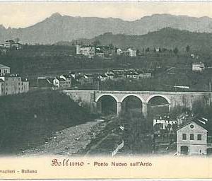 34418  CARTOLINA d'Epoca BELLUNO città -PONTE NUOVO