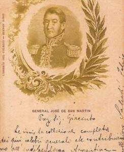 ac1433 - ARGENTINA -  Vintage Postcard - General JOSE de San MARTIN  - 1901