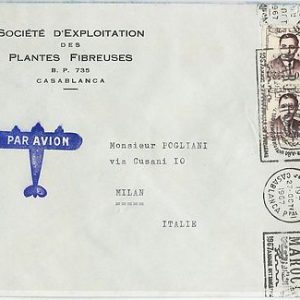 59272 -    MOROCCO - POSTAL HISTORY: COVER to ITALY - 1967