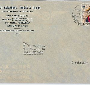 62376  -  MOZAMBIQUE Moçambique  - POSTAL HISTORY:   COVER to ITALY 1972