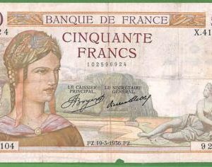 ah1476 - FRANCE - Collectable PAPERMONEY - PIC#81 - 50 Francs - Fine