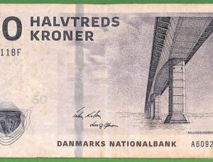 ah1467 - DENMARK - Collectable PAPERMONEY - 50 Krowns - Very Fine