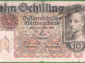 ah1416 - AUSTRIA - Collectable PAPERMONEY - PIC# 122 - 10 Shillings - Fine