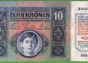 ah1419 - Austria-Hungary-Collectable PAPERMONEY-PIC#19- 10 Krowns -Uncirculated