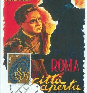 67281 - ITALY  - Postal History -  SPECIAL POSTCARD -  CINEMA 1995 R Rossellini