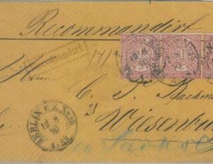 85167 - GERMANY Norddeutschland - Postal History - Michel # 16 strip  on COVER