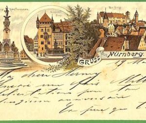 ah1389 - GERMANY - VINTAGE POSTCARD Ansichtskarten - Gruss aus Nurnberg