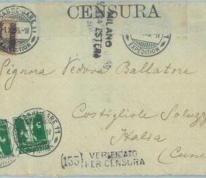 89083 - SWITZERLAND - POSTAL HISTORY - SBHV k7111  TETE-BECHE on CENSORED COVER