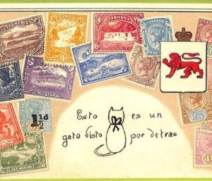 ae9911 - AUSTRALIA Tasmania -  VINTAGE  POSTCARD - STAMPS ON POSTCARD - ZIEHER