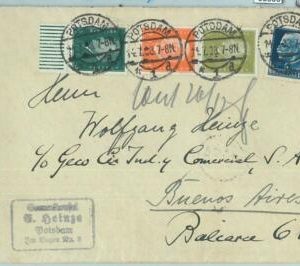 68808 - GERMANY + ITALY - Postal History - MIXED franking on COVER to ARGENTINA