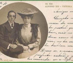 ah0967 - VINTAGE POSTCARD - Alfonso XIII, Victoria Eugenia -  ROYALTY Spain