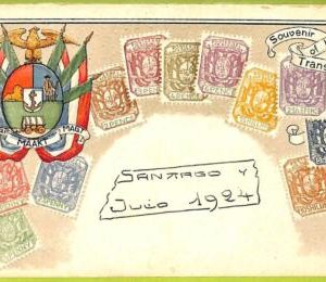 ae9871 - Transvaal - VINTAGE  POSTCARD - STAMPS ON POSTCARD - ZIEHER - Embossed