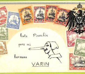 ae9897 - GERMANY -  VINTAGE  POSTCARD - STAMPS ON POSTCARD - ZIEHER - 1924