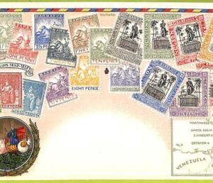 ae9891 - BARBADOS -  VINTAGE  POSTCARD - STAMPS ON POSTCARD - ZIEHER