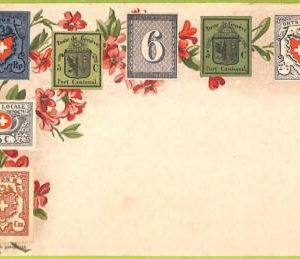 ae9915 - Switzerland - VINTAGE  POSTCARD - STAMPS ON POSTCARD - ZIEHER - Geneve