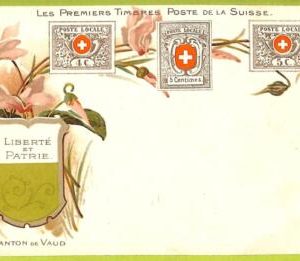 ae9917 - Switzerland - VINTAGE  POSTCARD - STAMPS ON POSTCARD - ZIEHER
