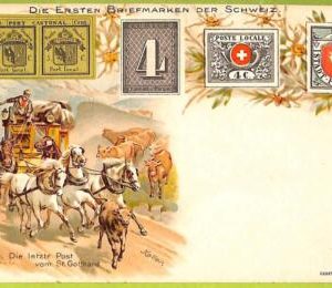 ae9916 - Switzerland - VINTAGE  POSTCARD - STAMPS ON POSTCARD - ZIEHER - Basel