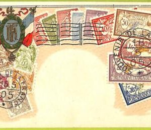 ae9940 - FRANCE - VINTAGE  POSTCARD - STAMPS ON POSTCARD - ZIEHER-Embossed