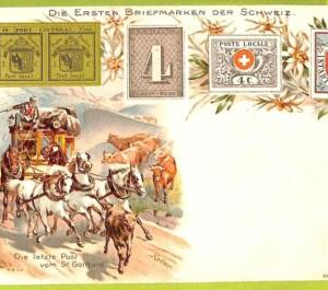 ae9943 - Switzerland - VINTAGE  POSTCARD - STAMPS ON POSTCARD - ZIEHER