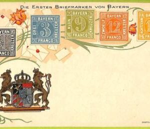 ae9944- Germany BAYERN - VINTAGE  POSTCARD - STAMPS ON POSTCARD - ZIEHER