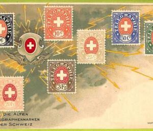 ae9914 - Switzerland - VINTAGE  POSTCARD - STAMPS ON POSTCARD - ZIEHER