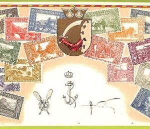 ae9934 -Bosnia and Herzegovina-  VINTAGE  POSTCARD - STAMPS ON POSTCARD - ZIEHER