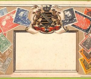 ae9866 - GERMANY -  VINTAGE  POSTCARD - STAMPS ON POSTCARD - ZIEHER - Embossed