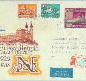89063 - HUNGARY - POSTAL HISTORY -  REGISTERED Cachet COVER to ITALY 1980