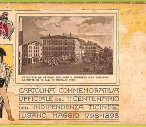 af9923 - SWITZERLAND - VINTAGE POSTCARD - Lugano - 1898