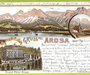 af9922 - SWITZERLAND - VINTAGE POSTCARD - Gruss aus Arosa - 1900