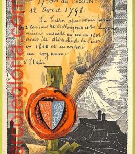 af9926 - SWITZERLAND - VINTAGE POSTCARD - Bellinzona TICINO - 1898