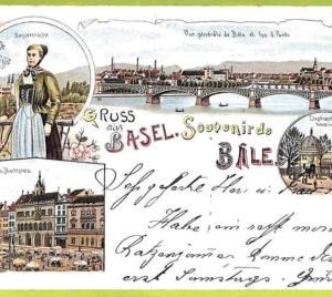 Lib7753 - SWITZERLAND - VINTAGE POSTCARD - Gruss aus Basel - 1898