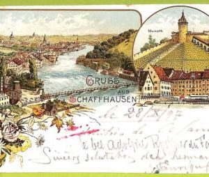 Lib7764 - SWITZERLAND - VINTAGE POSTCARD - Gruss aus Schaffhausen - 1897