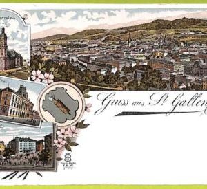 Lib7766 - SWITZERLAND - VINTAGE POSTCARD - Gruss aus Gallen