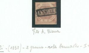 74334 - ANTICHI STATI:  NAPOLI  - Sassone 5c rosa brunastro USATO - A DIENA