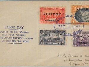 74520 - USA: Philippines  - POSTAL HISTORY -  FDC COVER 1945 Victory LABOUR DAY