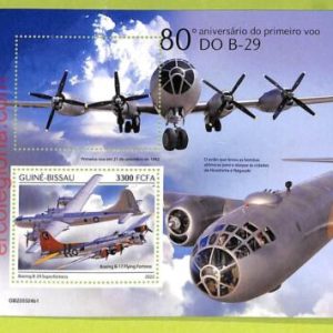 B0410 - GUINE-BISSAU - ERROR MISPERF Stamp Sheet - 2022 - Aviation, Airplane