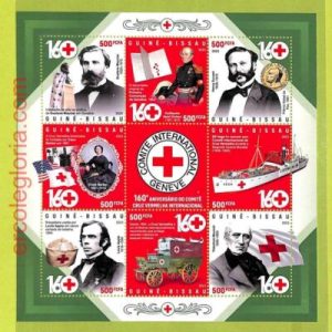 B0406 - GUINE-BISSAU - ERROR MISPERF Stamp Sheet - 2023 - Red Cross