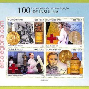 B0385 - GUINE-BISSAU - Stamp Sheet - 2022 - Medicine, Disease